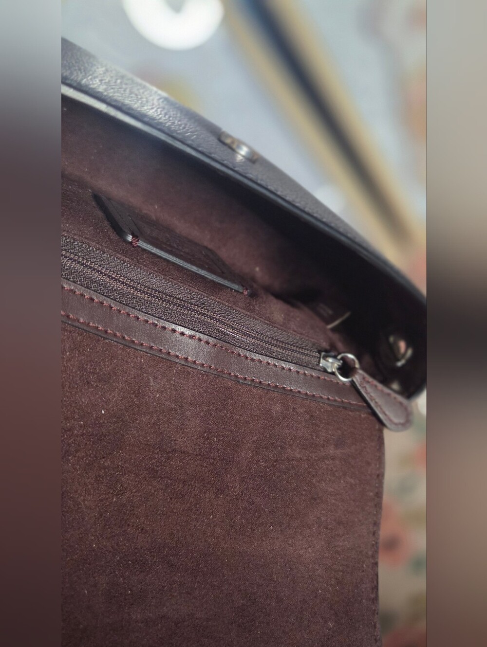 Coach Black and Dark Green Crossbody with Crystal Apple Charm - Picture 7 of 10